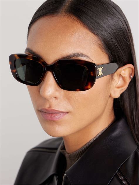 rectangular sunglasses in acetate celine|CELINE Eyewear .